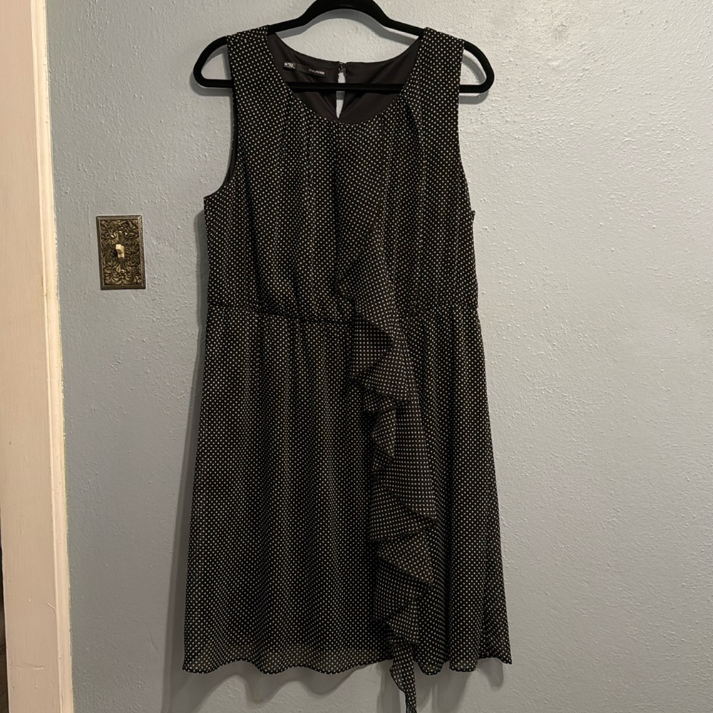 Maurice’s black & white polka dot dress